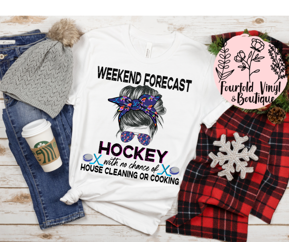 Weekend Forecast Hockey with no chance of tee