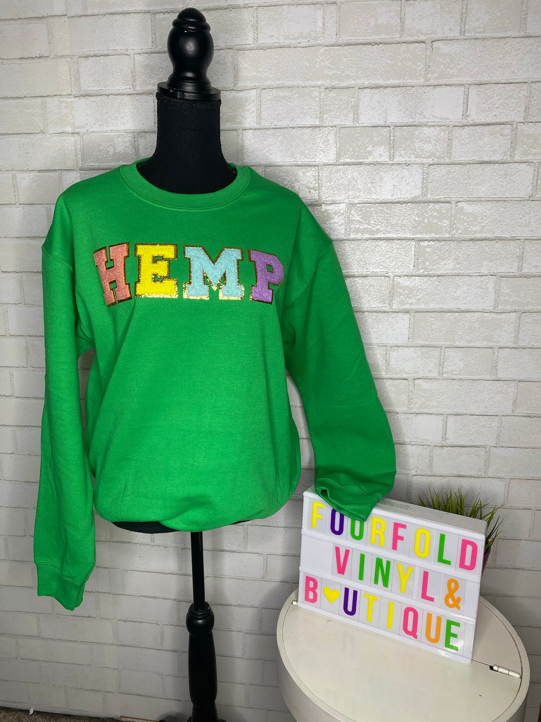 HEMP crewneck sweatshirt (please read description)