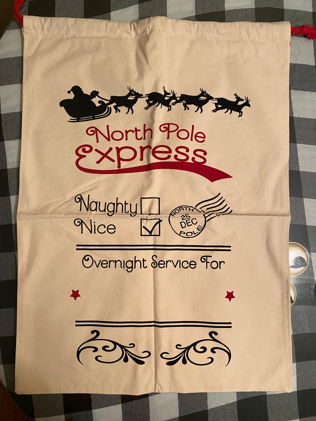 Personalized Santa sacks